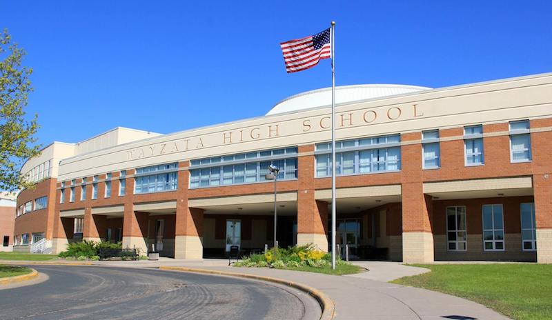 Wayzata High School in Plymouth, Minnesota