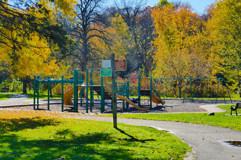 Playground in Arden Park in Edina, Minnesota