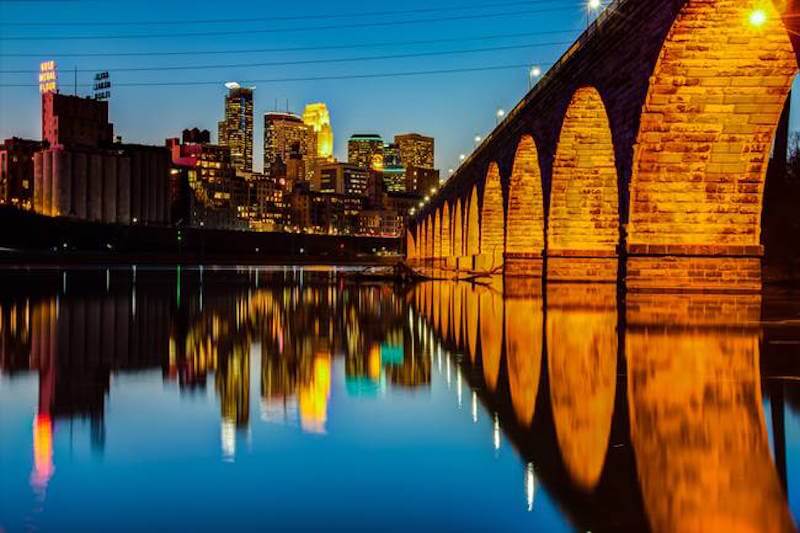 Stone Arch Bridge in Minneapolis, Minnesota