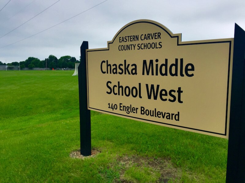 Sign of Chaska Middle School West