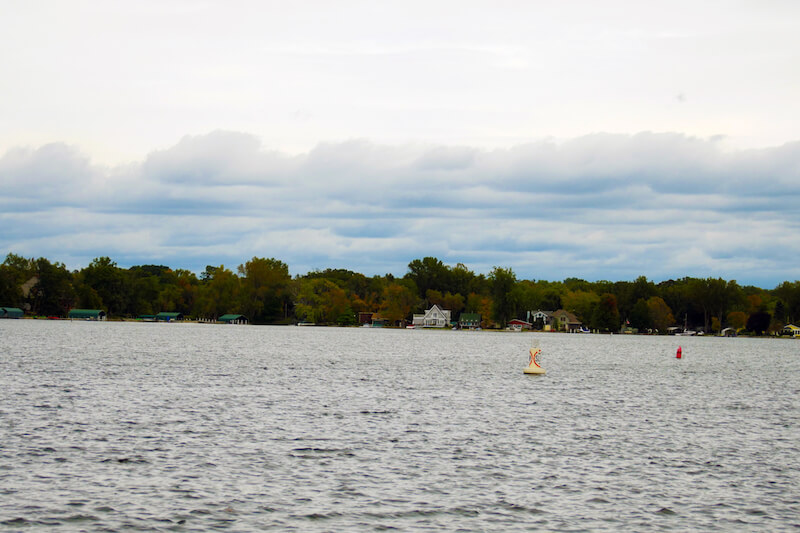 Gray's Bay under an overcast sky in the summer