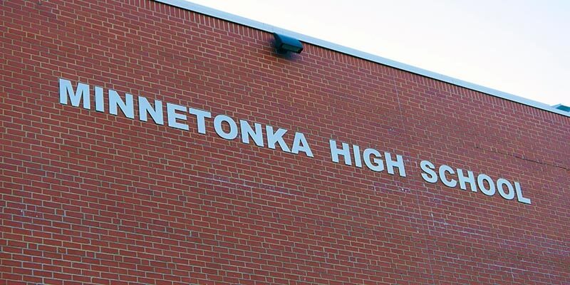 Minnetonka High School sign