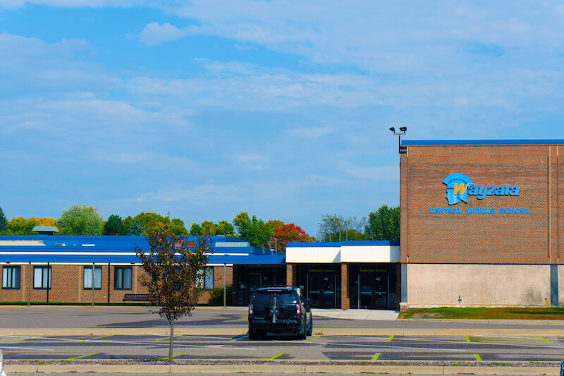 Wayzata Central Middle School in Plymouth, Minnesota
